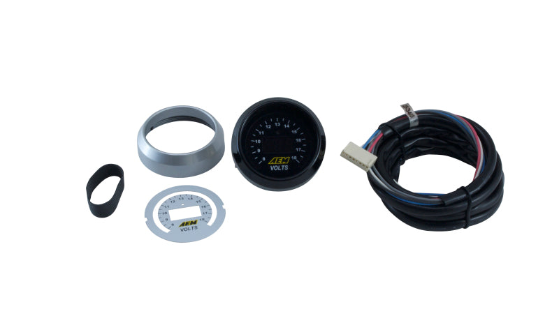 AEM Electronics 52mm Digital Volt Meter Gauge (view 1)