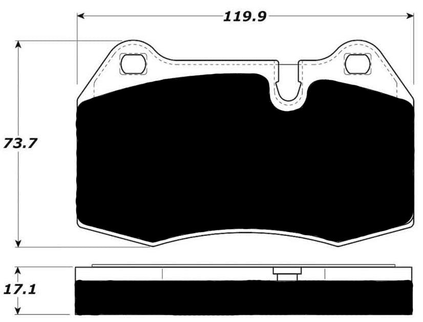 Porterfield Brake Pads for 2004 MASERATI QUATTROPORTE