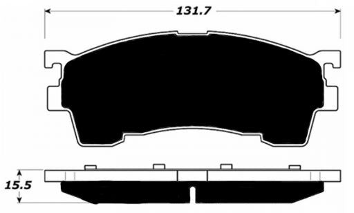 Porterfield Brake Pads for 1997 MAZDA MX-6 w/Rear Drums