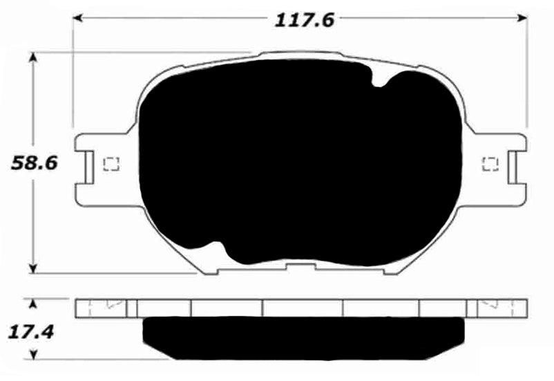 Porterfield Brake Pads for 2002 TOYOTA CELICA GT-S