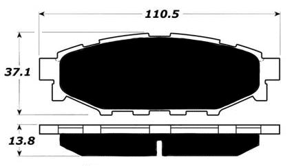 Porterfield Brake Pads for 2009 SUBARU FORESTER