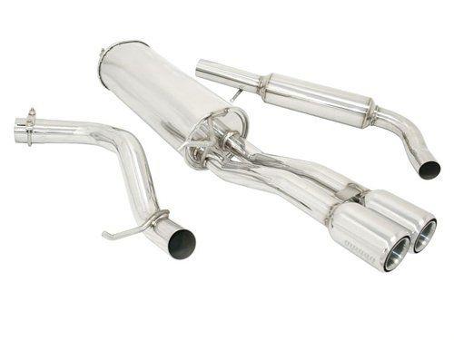 Megan Racing Cat-Back Exhaust System Dual Tip for 2003-2005 Volkswagen Jetta - 2.5" Tubing, 2.38" ID, Dual 3" Tips MR-CBS-VWJ03 (view 1)