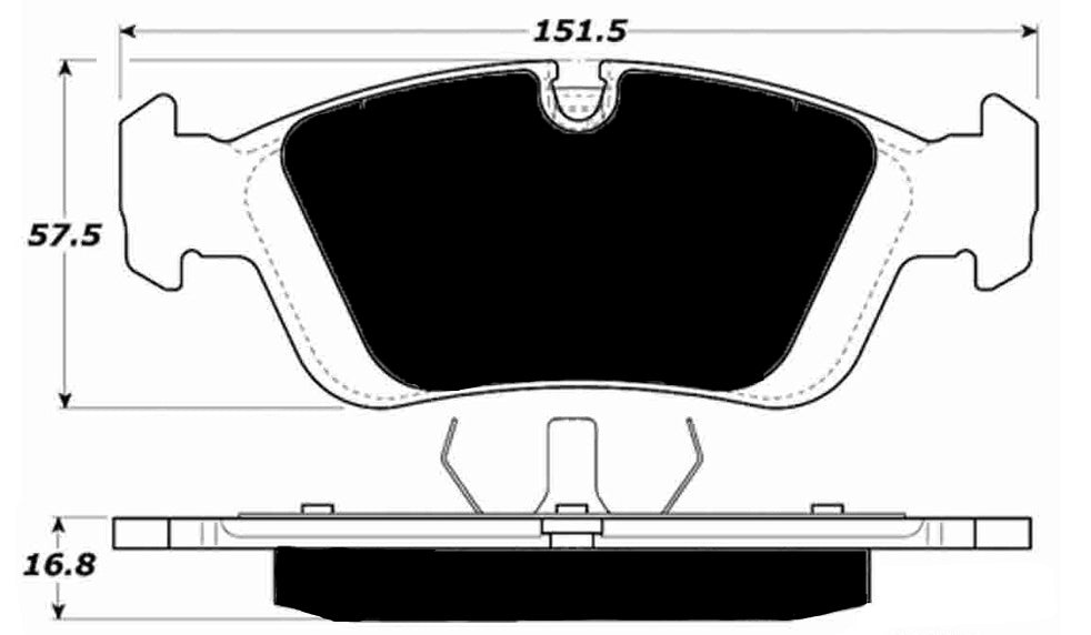 Porterfield Brake Pads for 1996 BMW 316