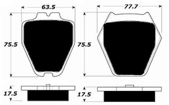 Porterfield Brake Pads for 2002 AUDI S4