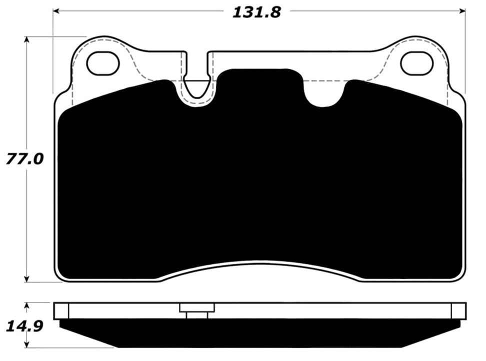 Porterfield Brake Pads for 2010 VOLKSWAGEN TOUAREG 2 V8 4.2L w/330mm Front Discs
