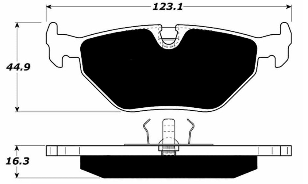 Porterfield Brake Pads for 1991 BMW 318 series E36