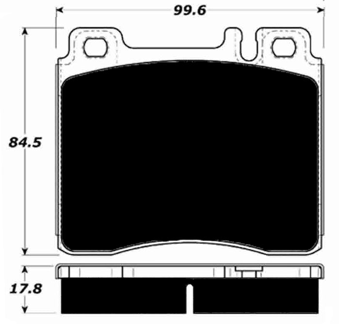 Porterfield Brake Pads for 1996 MERCEDES-BENZ S320 Girling Front Cal