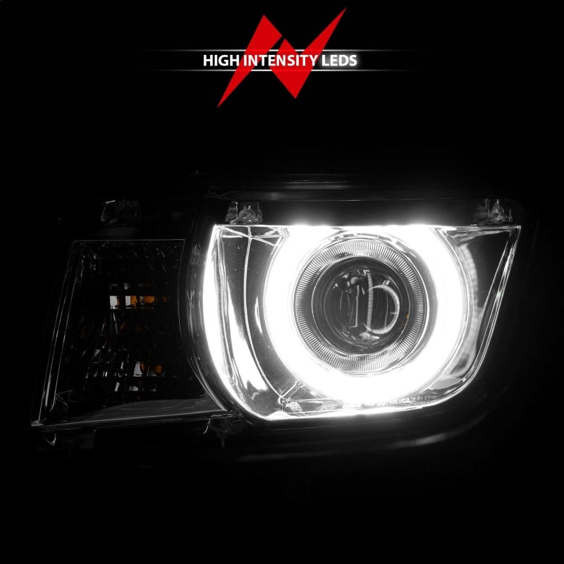 Anzo 2010-2013 Chevrolet Camaro Projector Headlights w/ Halo Chrome (CCFL)