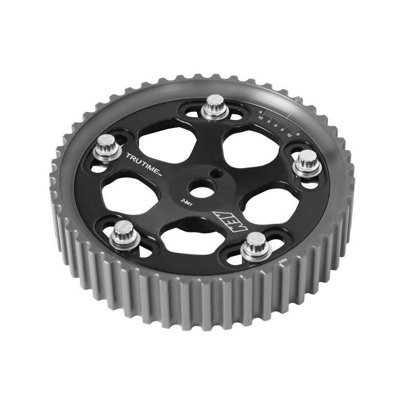 AEM Electronics Tru-Time Cam Gear Black 5-Bolt Mitsubishi 4G63 (view 3)
