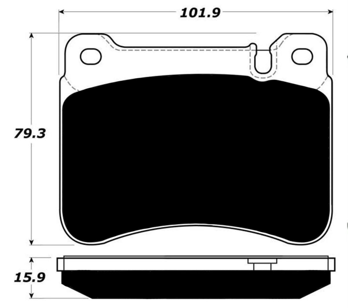Porterfield Brake Pads for 2008 MERCEDES-BENZ SLK280 Sport Pkg
