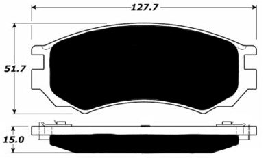 Porterfield Brake Pads for 1992 NISSAN NX Coupe 2.0L w/ABS