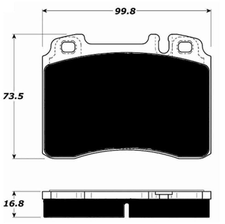 Porterfield Brake Pads for 1990 MERCEDES-BENZ 300SL
