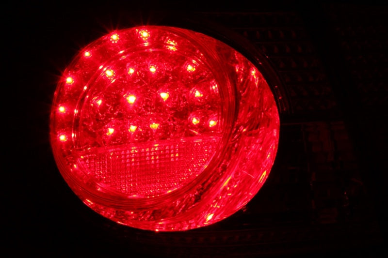 Anzo 2003-2008 Toyota Corolla LED Tail lights Red Clear 4pc (view 3)