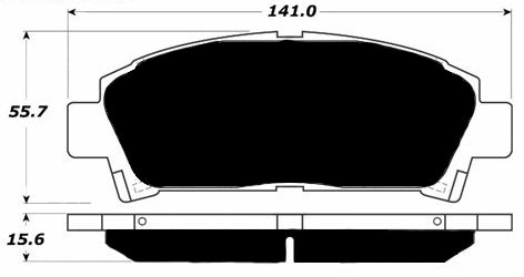 Porterfield Brake Pads for 1992 TOYOTA MR 2 Turbo