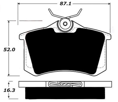 Porterfield Brake Pads for 1995 VOLKSWAGEN CORRADO 2.8L