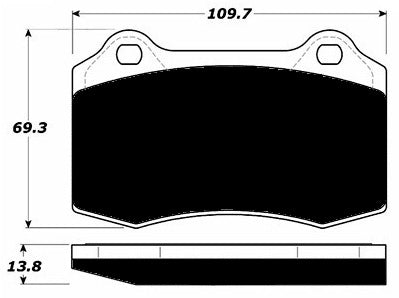 Porterfield Brake Pads for 2009 DODGE CHARGER SUPER BEE SRT-8