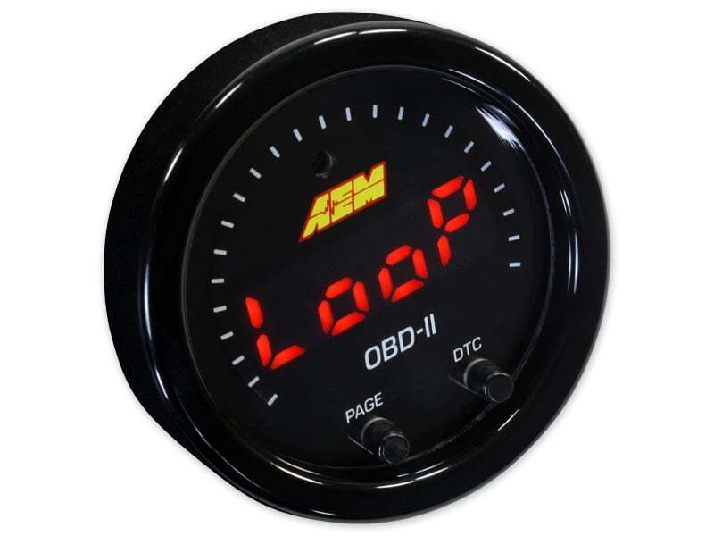 AEM Electronics X-Series OBDII Digital Datastream Gauge Black Bezel & Black Face plate (view 8)