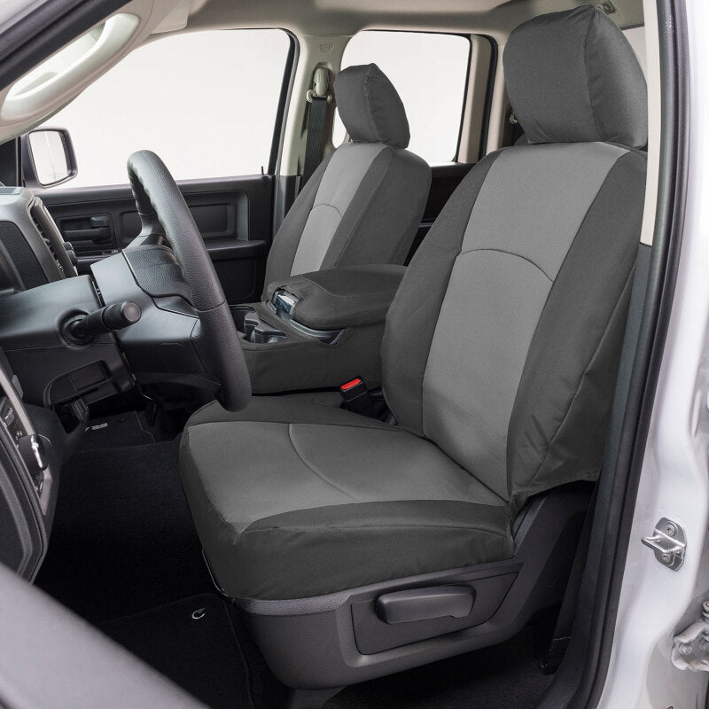 Covercraft 23-25 Ford F250-F550 Endura PrecisionFit Custom Front Row Seat Covers - Silver/Charcoal GTF4434ABENSC