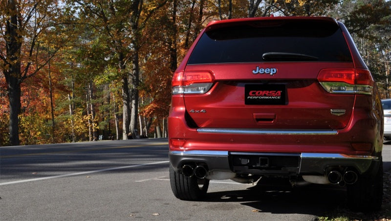 Corsa Performance 14-16 Jeep Grand Cherokee Summit Edition Black 2.5in Dual Rear Exit (view 3)