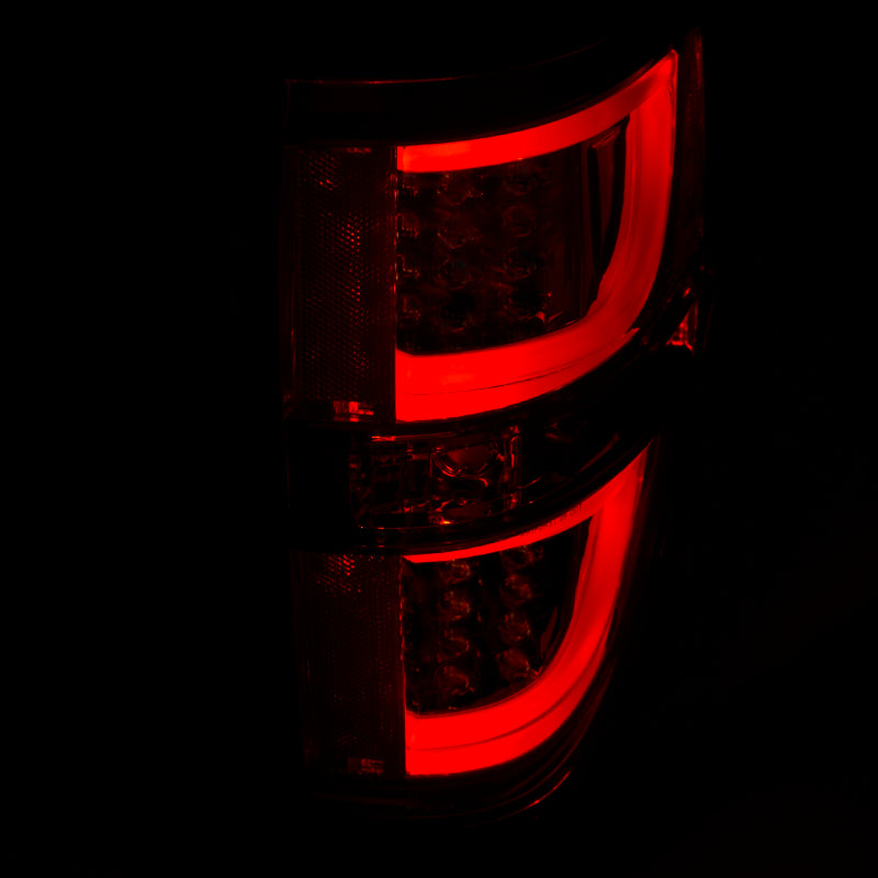 Anzo 2009-2013 Ford F-150 LED Taillights Red/Clear