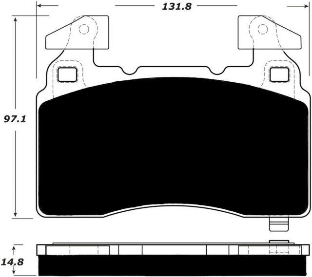 Porterfield Brake Pads for 2018 CADILLAC CTS Performance Brakes 345MM AWD