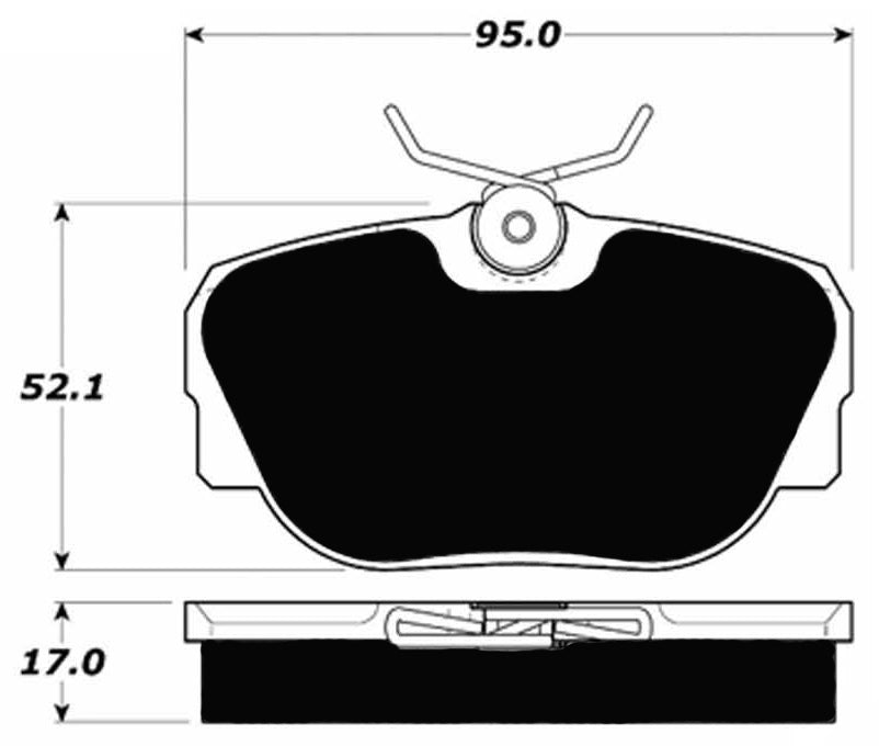 Porterfield Brake Pads for 1989 MERCEDES-BENZ 190E