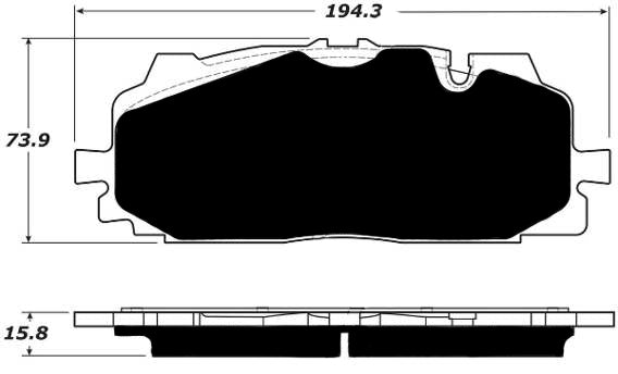 Porterfield Brake Pads for 2017 AUDI Q7 - w/350mm Front Discs