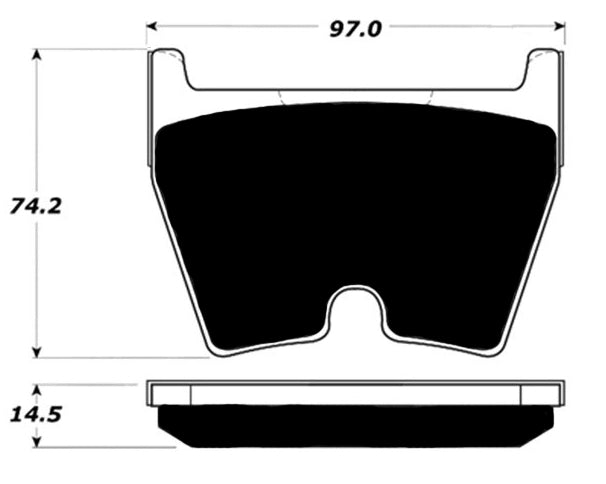Porterfield Brake Pads for 2013 AUDI RS5- w/Rear Scalloped Edge