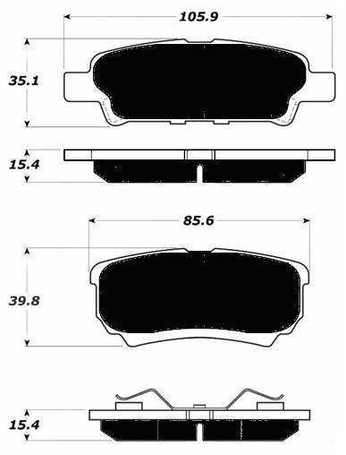 Porterfield Brake Pads for 2013 MITSUBISHI Lancer 2.0L