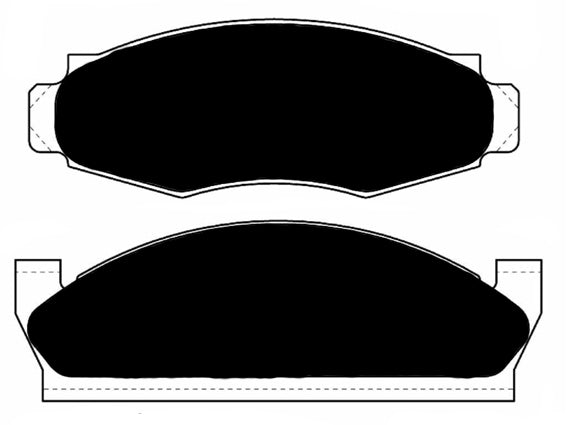 Porterfield Brake Pads for 1977 FORD GRANADA w/Rear Discs