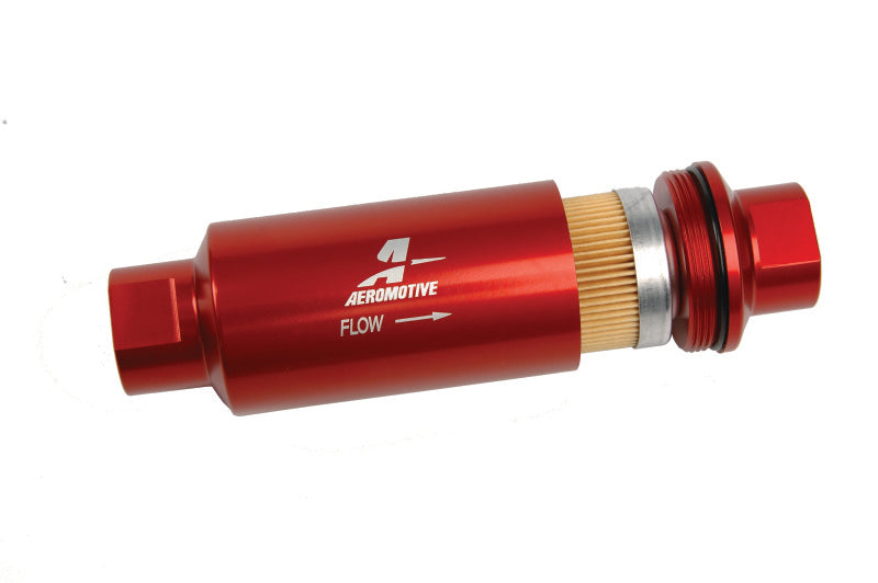 Aeromotive 10 Micron, ORB-10 Red Fuel Filter (view 2)