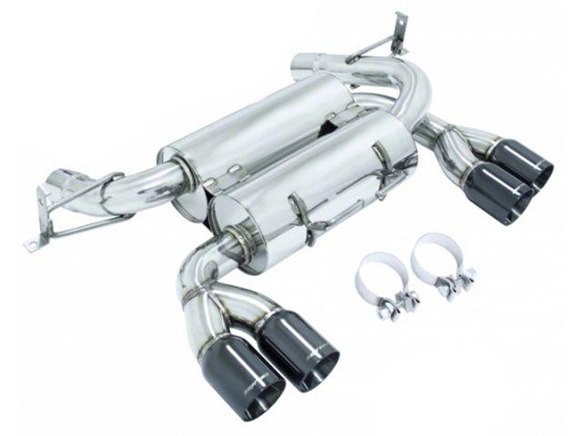 Megan Racing Axle-Back Exhaust - 2.5" Piping, Quad 3" Stainless Black Chrome Tips for 2008-2011 BMW M3 Base (view 1)