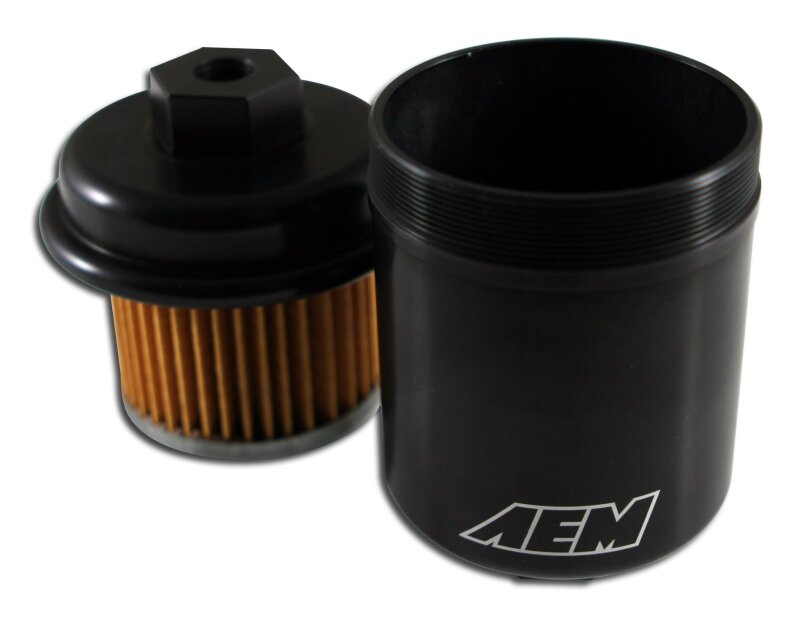 AEM Electronics High Volume Fuel Filter Black (view 4)