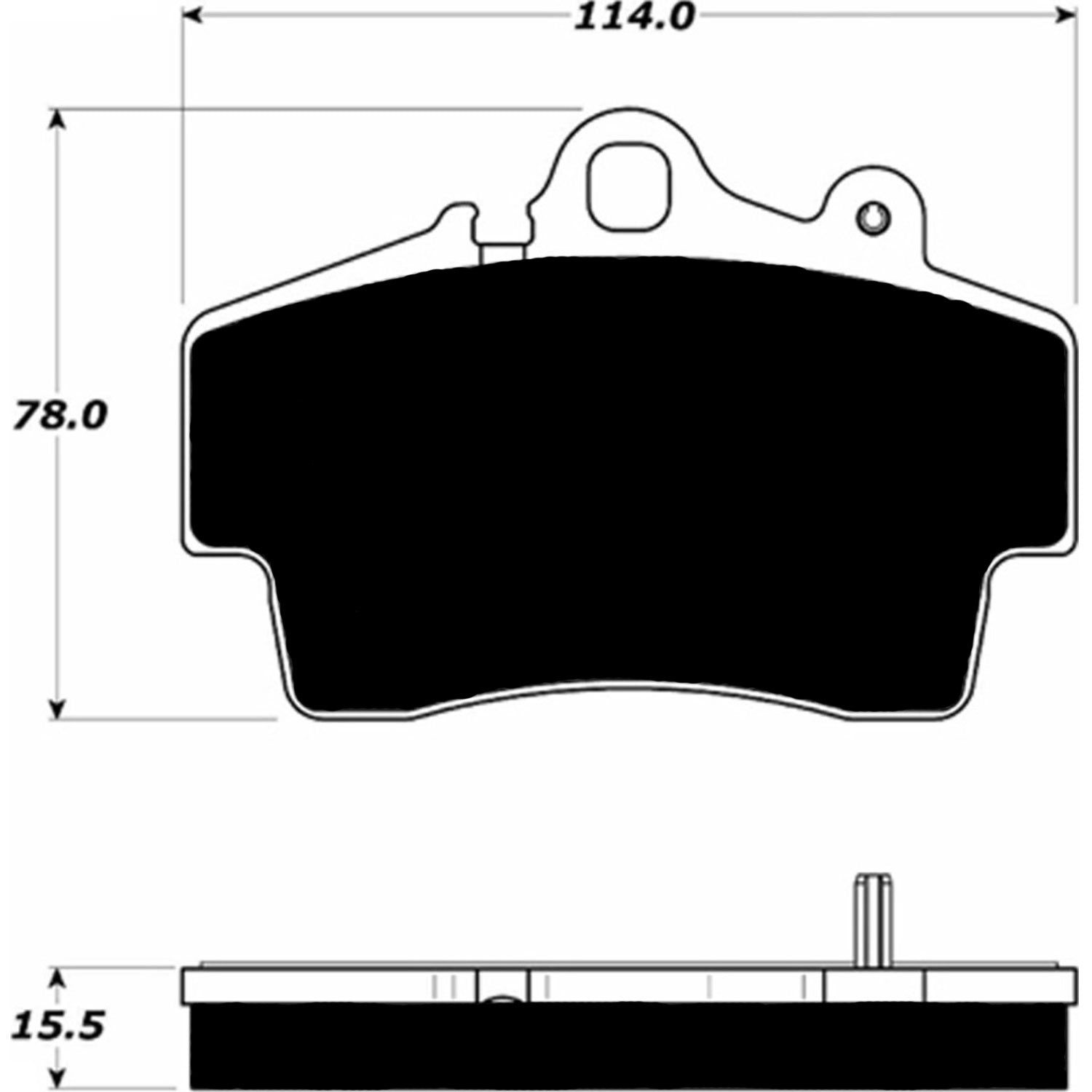 Porterfield Brake Pads for 2007 PORSCHE CAYMAN w/Iron Discs