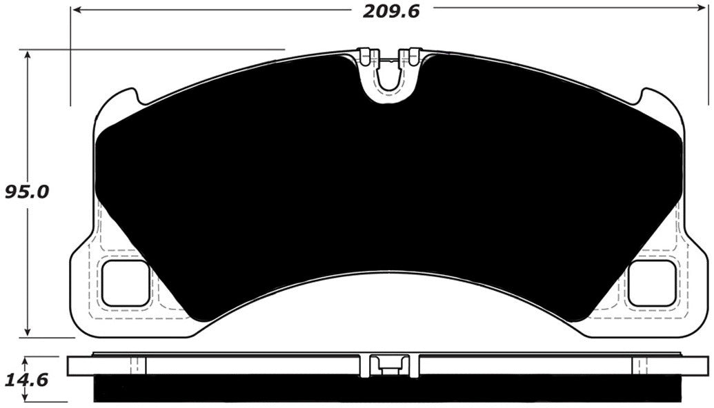 Porterfield Brake Pads for 2012 PORSCHE CAYENNE w/390mm Front Rotor