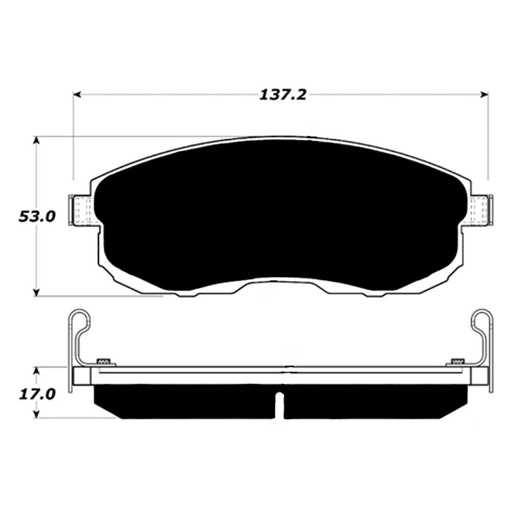 Porterfield Brake Pads for 2001 NISSAN MAXIMA