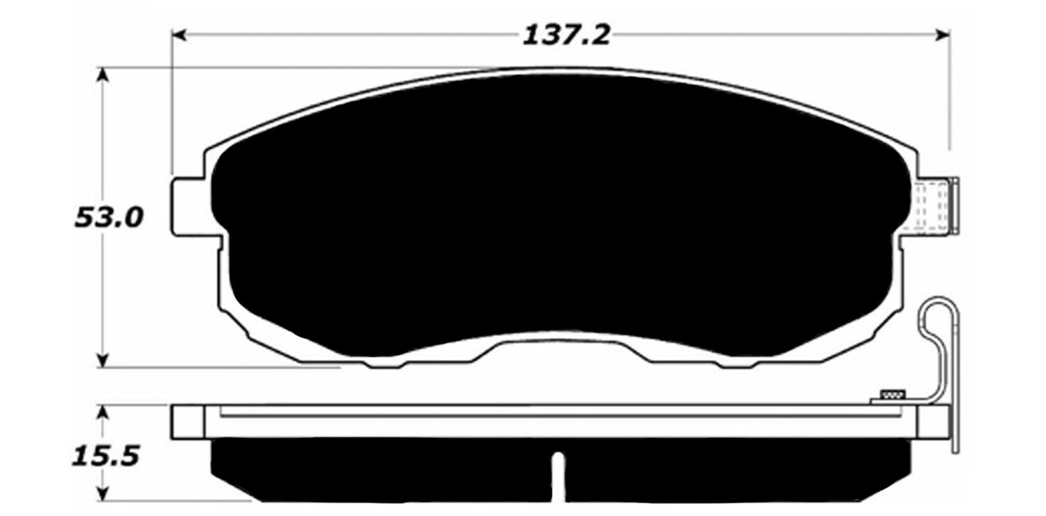 Porterfield Brake Pads for 2003 INFINITI I35