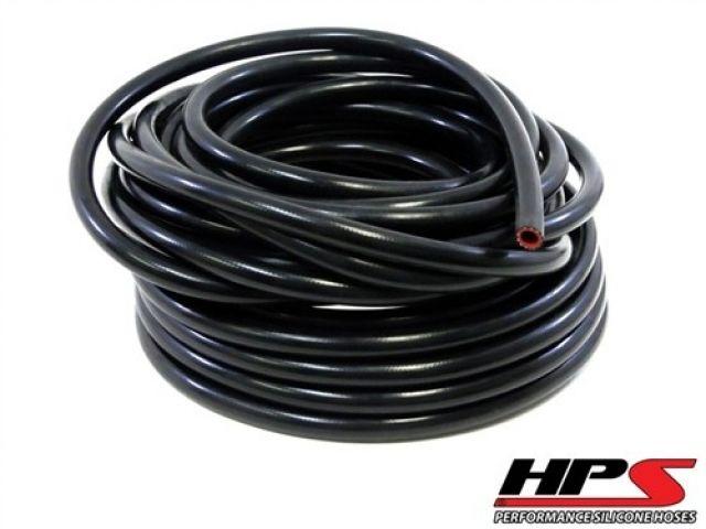 HPS 1/4" ID Black High Temp Reinforced Silicone Heater Hose Tubing, 6mm ID (view 1)