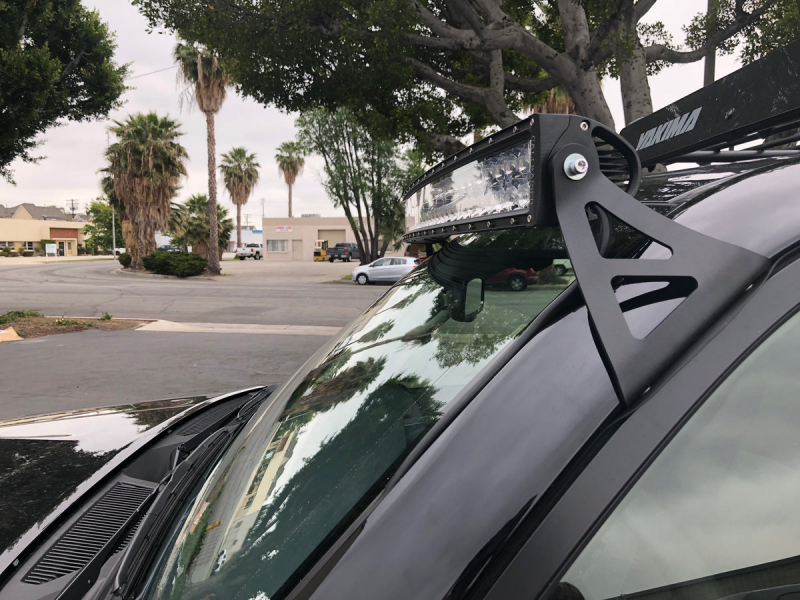 Cali Raised LED Cali Raised 03-24 Toyota 4Runner 52 Curved Led Light Bar Roof Brackets Kit - Brackets W/ 5D Optic O CR2503
