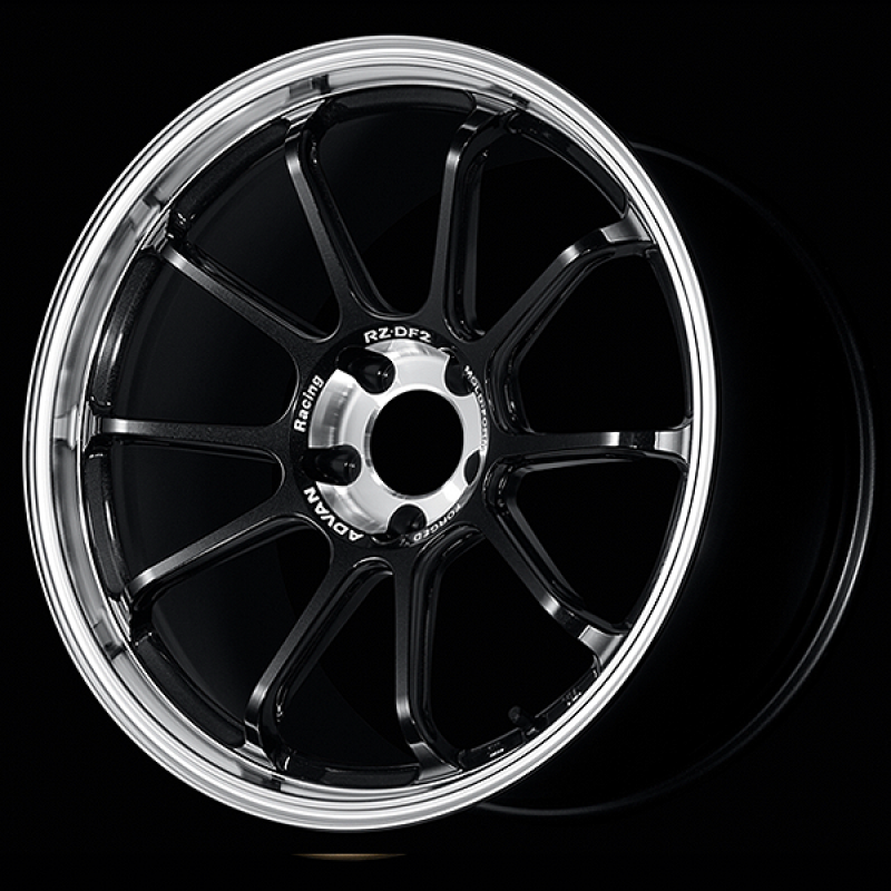 Advan RZ-DF2 19x10.0 / +35 Offset / 5x114.3 / 73mm Bore / Diamond Cut and Racing Titanium Black YAF9K35EDRTB