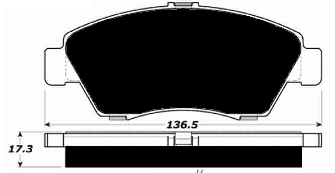 Porterfield Brake Pads for 2003 ACURA RSX