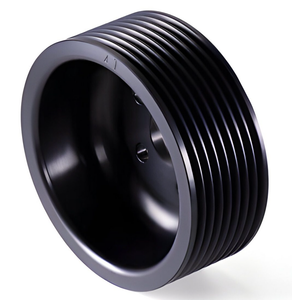 HKS 8-Rib 100mm GT Supercharger Pulley Black Aluminum 12999-AK005 (view 1)