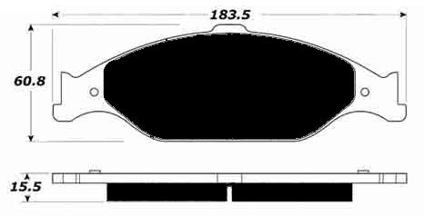 Porterfield Brake Pads for 2000 FORD MUSTANG