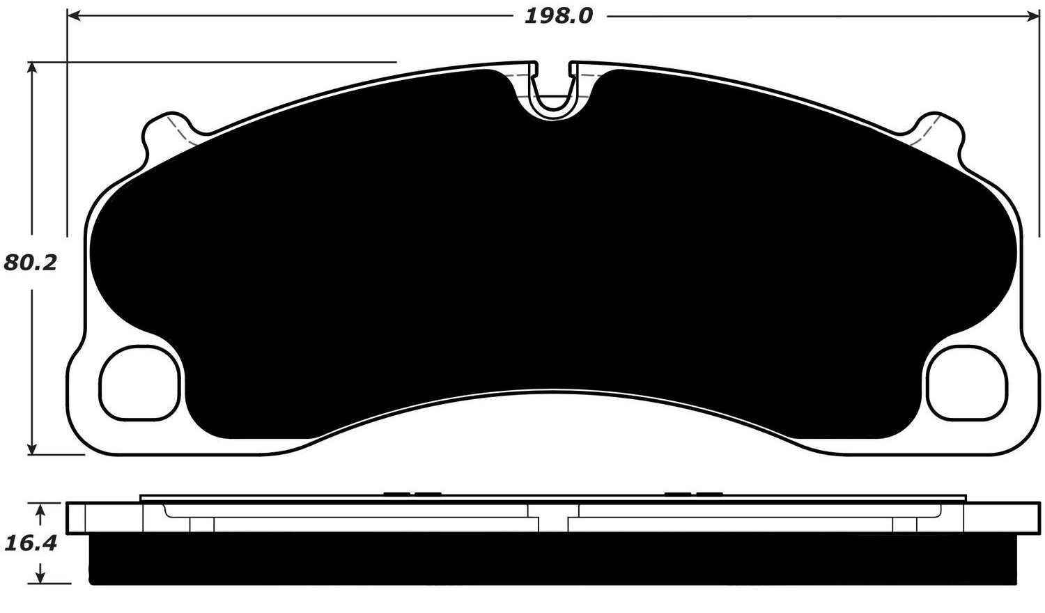 Porterfield Brake Pads for 2016 PORSCHE 911 GT3 w/Iron Discs