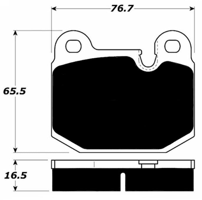 Porterfield Brake Pads for 1977 LOTUS ESPRIT ATE Caliper