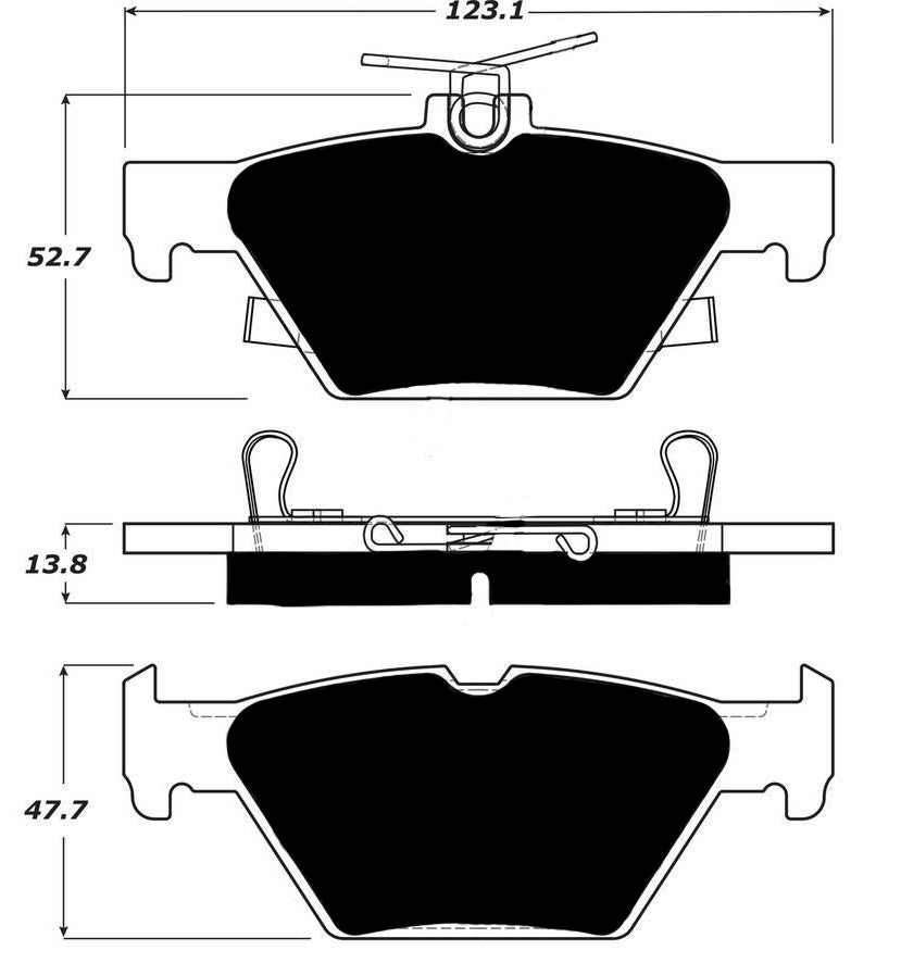 Porterfield Brake Pads for 2017 SUBARU OUTBACK