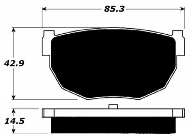 Porterfield Brake Pads for 1984 NISSAN 200SX R/Discs