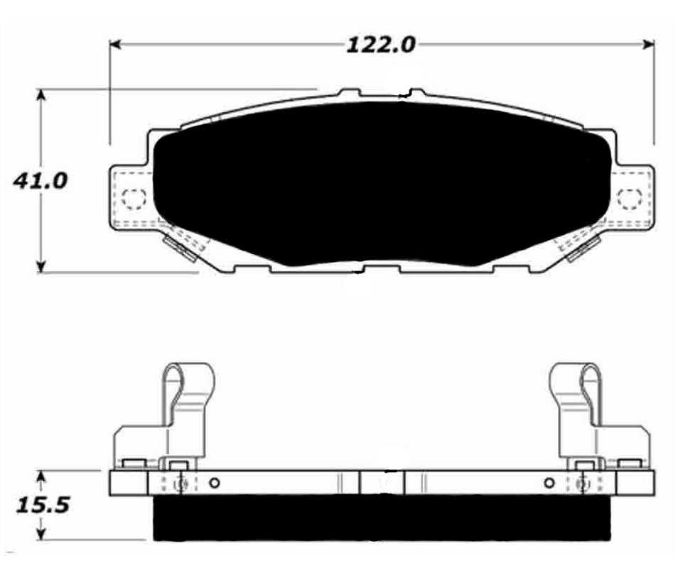 Porterfield Brake Pads for 1999 LEXUS SC 300