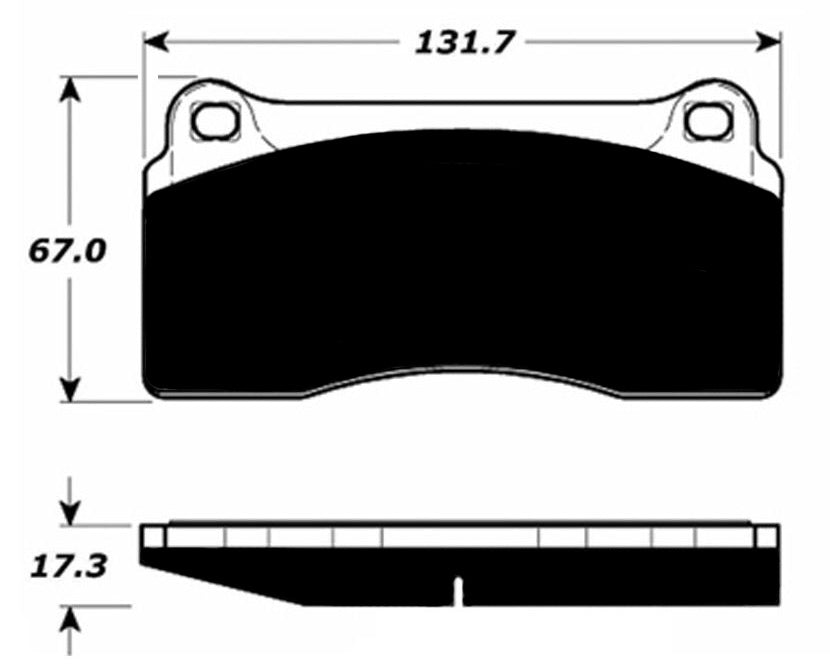 Porterfield Brake Pads for 1990 FERRARI F-40
