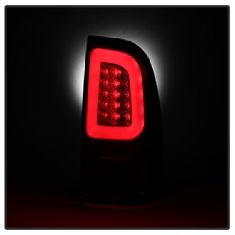 Spyder 08-16 Ford Super Duty F-250 V3 Light Bar LED Tail Lights - Red Clear (ALT-YD-FS07V3-LBLED-RC) 5084736
